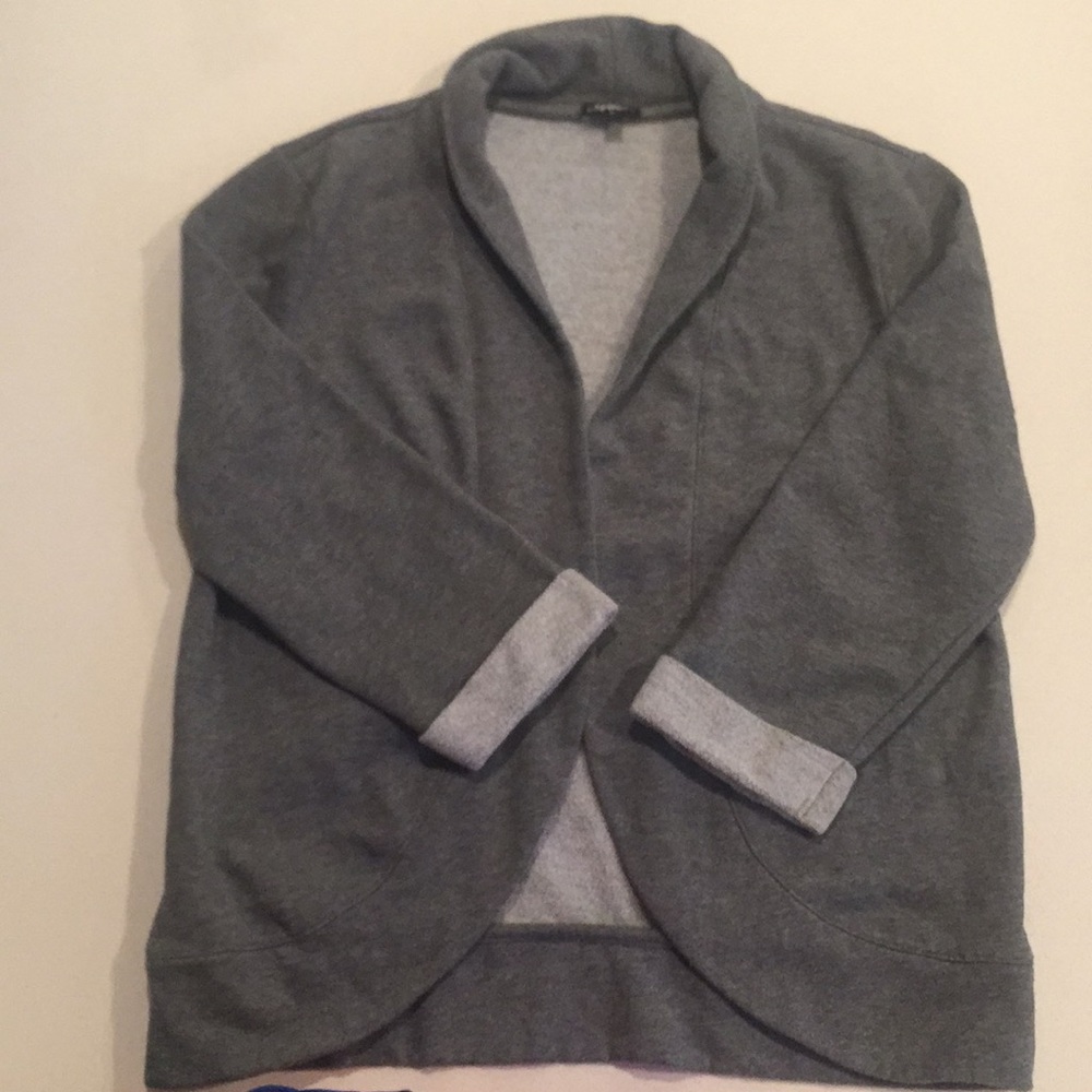 Sweatshirt material blazer